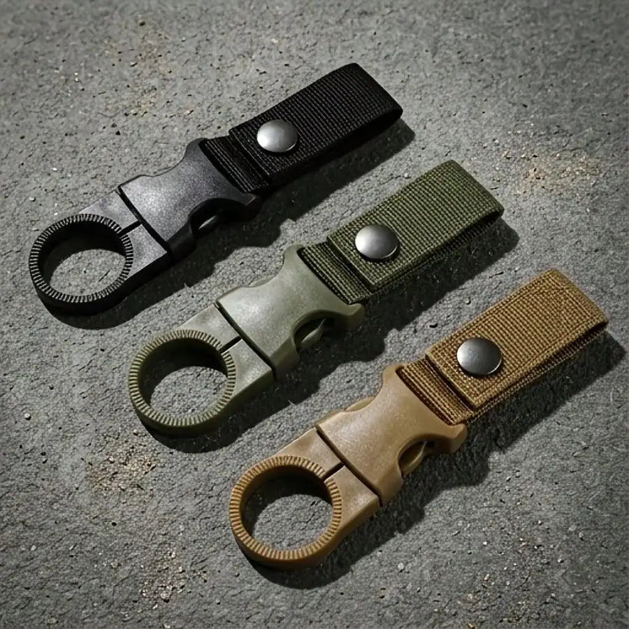 Outdoor Nylon Water Bottle Carabiner Clips For Hiking