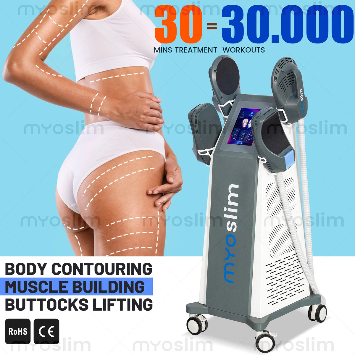 Myoslim EMS Muscle Stimulator Body Sculpting Device