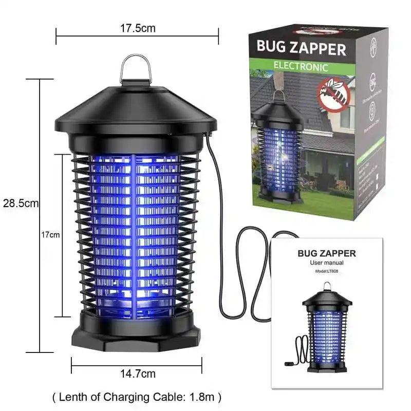 Electric Bug Zapper Lantern For Indoor Outdoor Insect Control