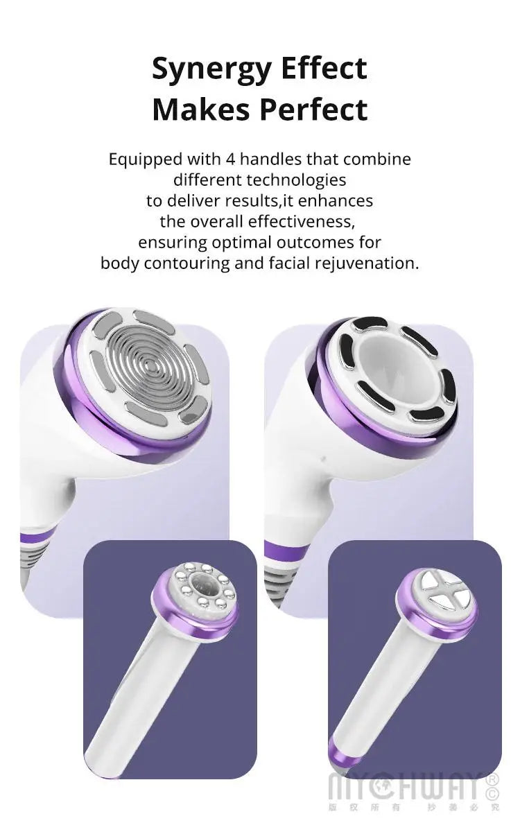 Professional S Shape Ultrasound EMS Vacuum Cavitation Machine for Body & Face Care