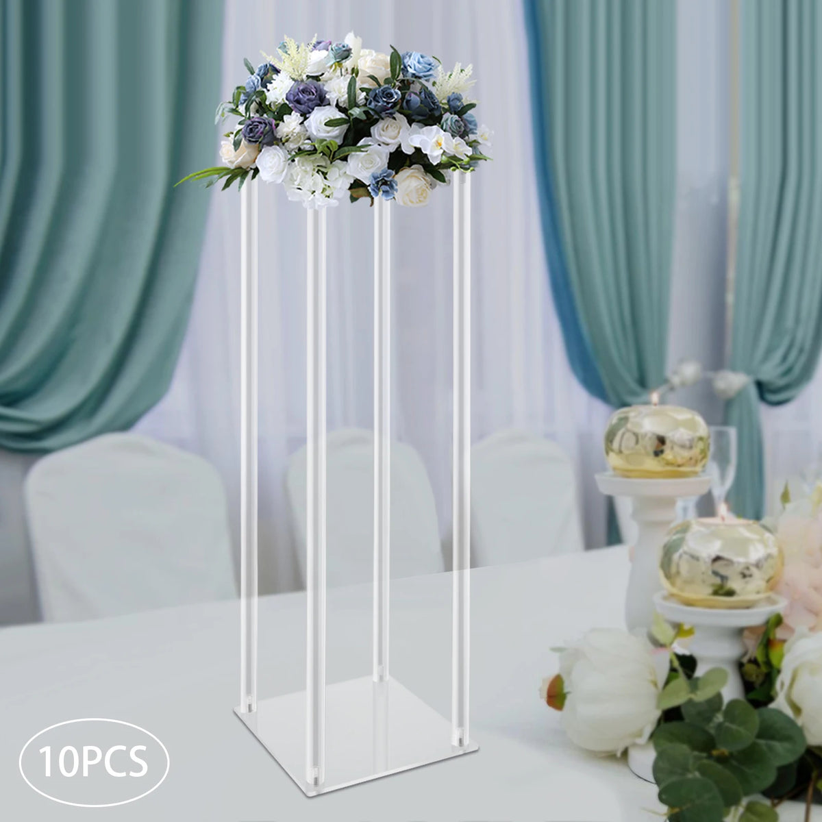 Geometric Acrylic Wedding Flower Centerpiece Stands