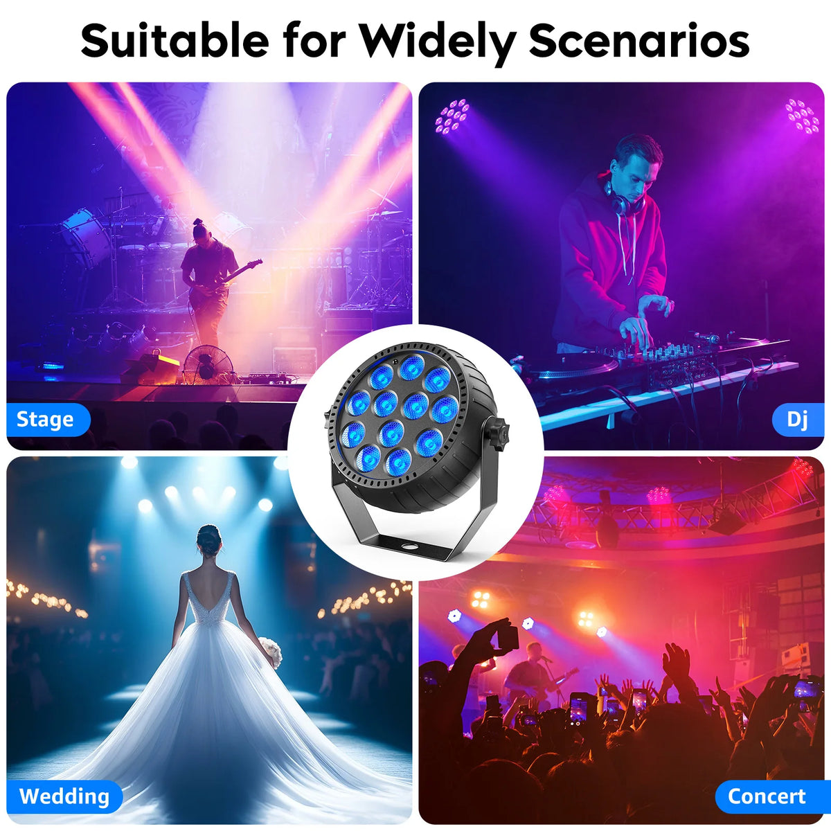 Somspot Led Par Stage Light With Dmx Remote