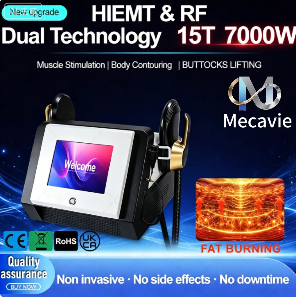 EMSNova 7000W HIEMT Sculpt Machine 2 Handles 2026 Hot Fat Reduction Muscle Building Butt Lifting Salon Home CE Certified