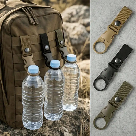 Outdoor Nylon Water Bottle Carabiner Clips For Hiking