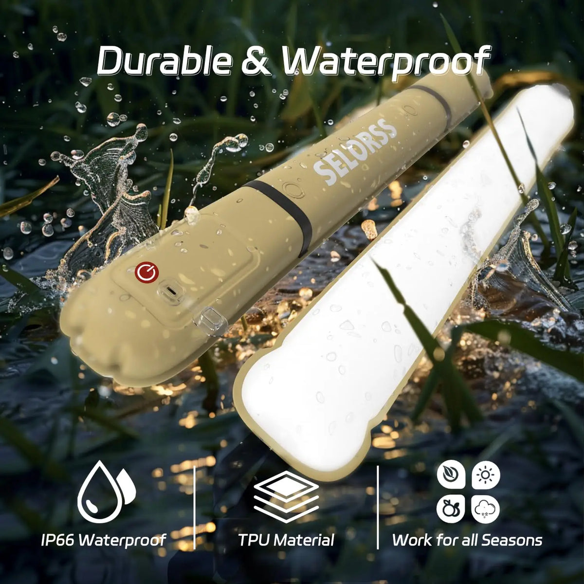 Selorss Rechargeable Inflatable Camping Tent Lamp