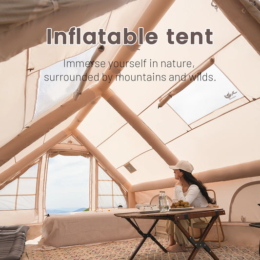 Pakicetus Inflatable Camping Tent With Skylight And Pump