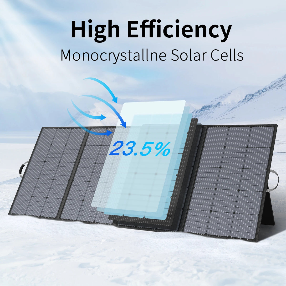 MHPOWOS 400W Foldable Solar Panel