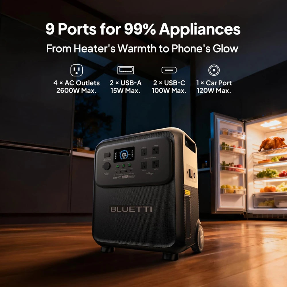 Bluetti Elite 400 Portable Solar Power Station