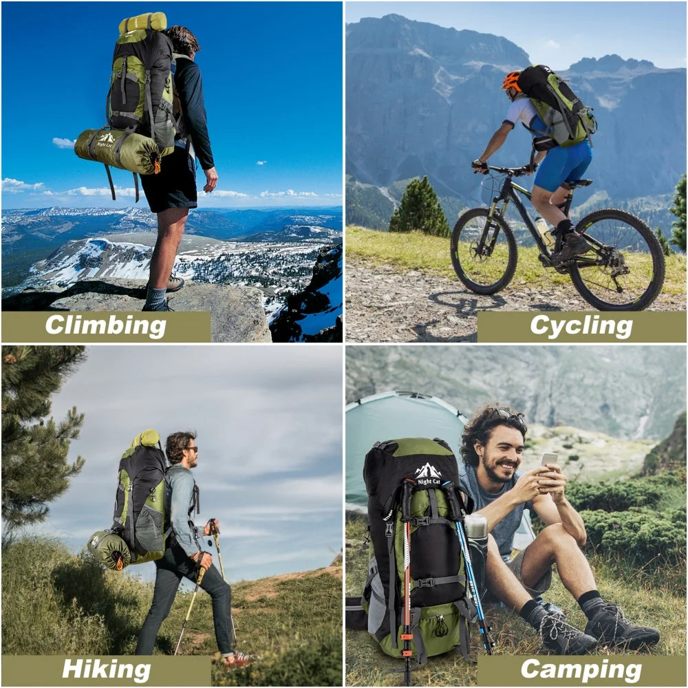 Night Cat Lightweight Hiking Backpack For Outdoor Camping