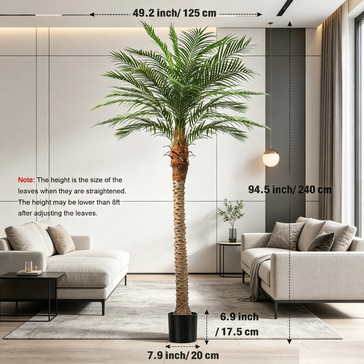 Olitree Indoor Outdoor Artificial Palm Tree