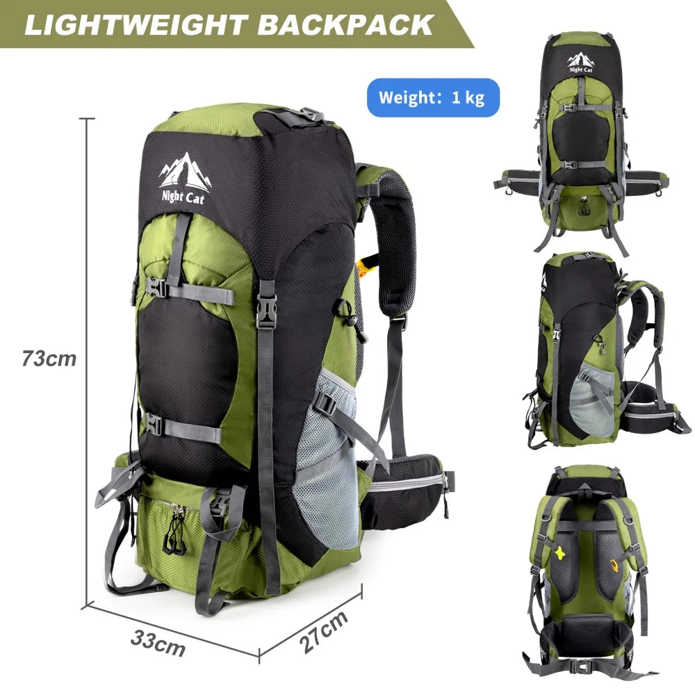 Night Cat Lightweight Hiking Backpack For Outdoor Camping