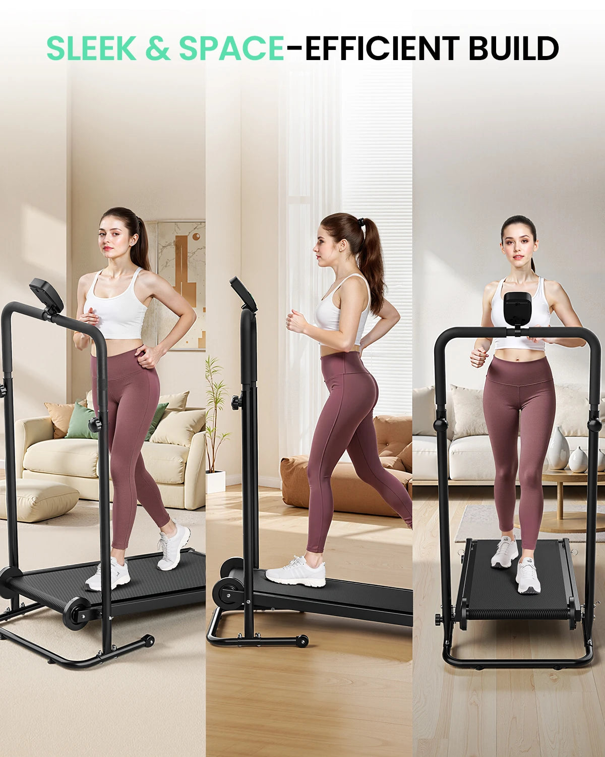 Akluer Mechanical Folding Treadmill For Home