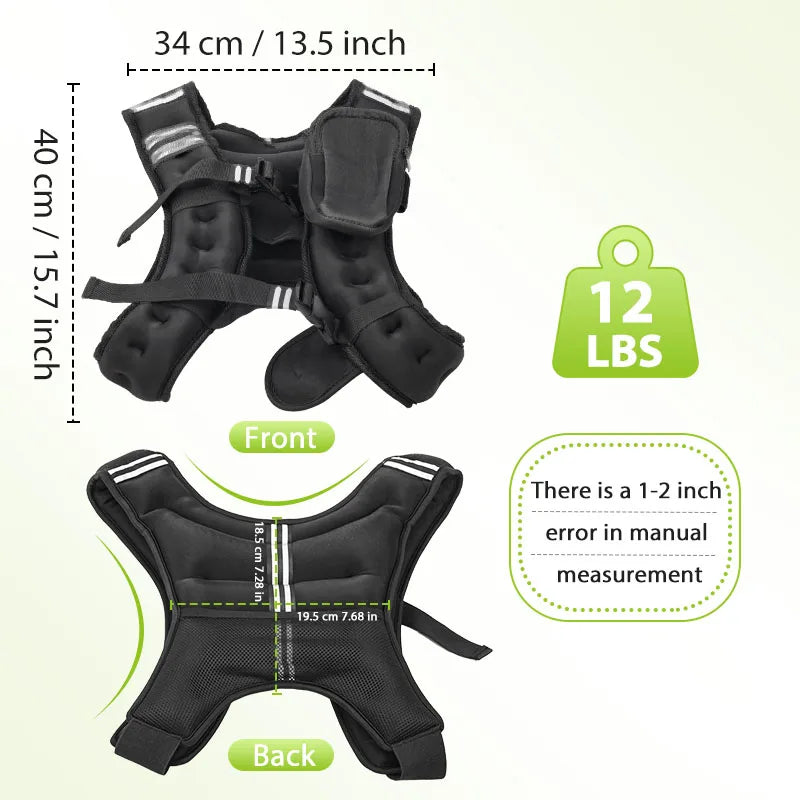 Durable Iron Pellet Weight Vest For Fitness