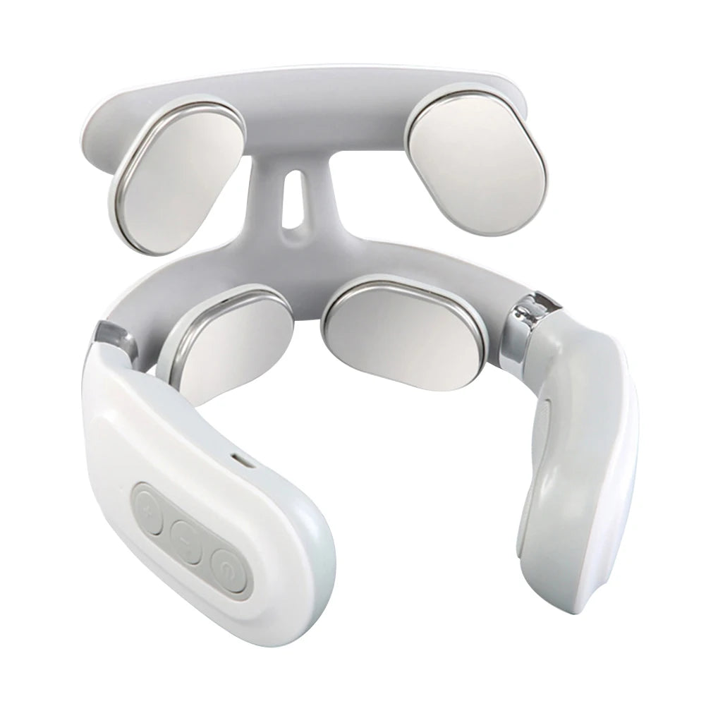 4 Head Pulse Neck Massager With USB Rechargeable