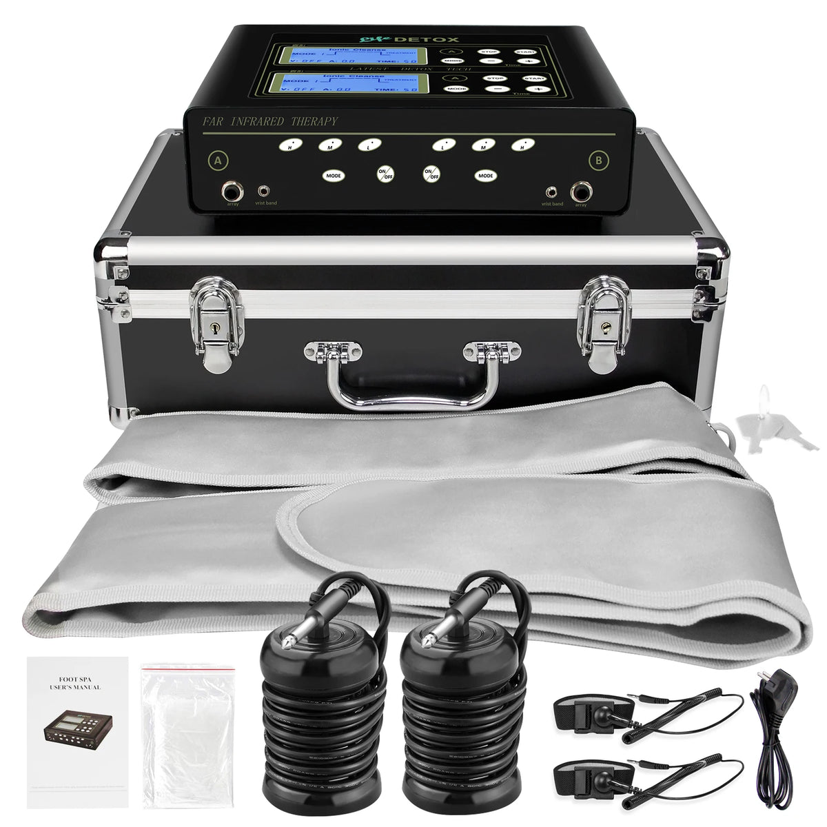 Dual Ionic Infrared Heating Waist Detox Massager