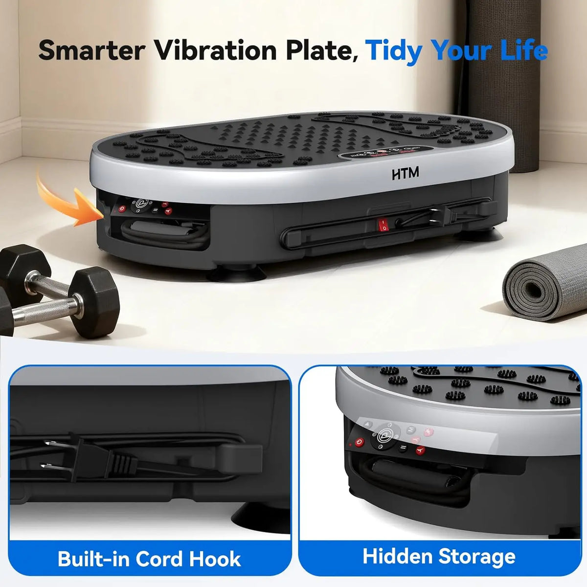 HTM Vibration Plate Exercise Machine 300 Pounds
