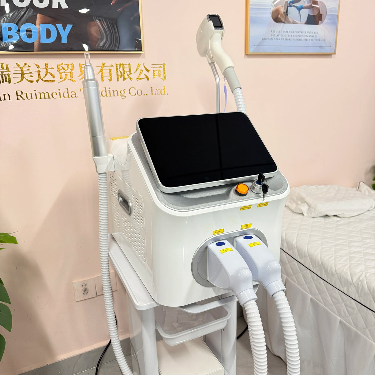 FAC 5000W 2 IN 1 Professional 4 Wave 808 Diode Laser Permanent Painless Hair Removal Picosecond Tattoo Removal Machine