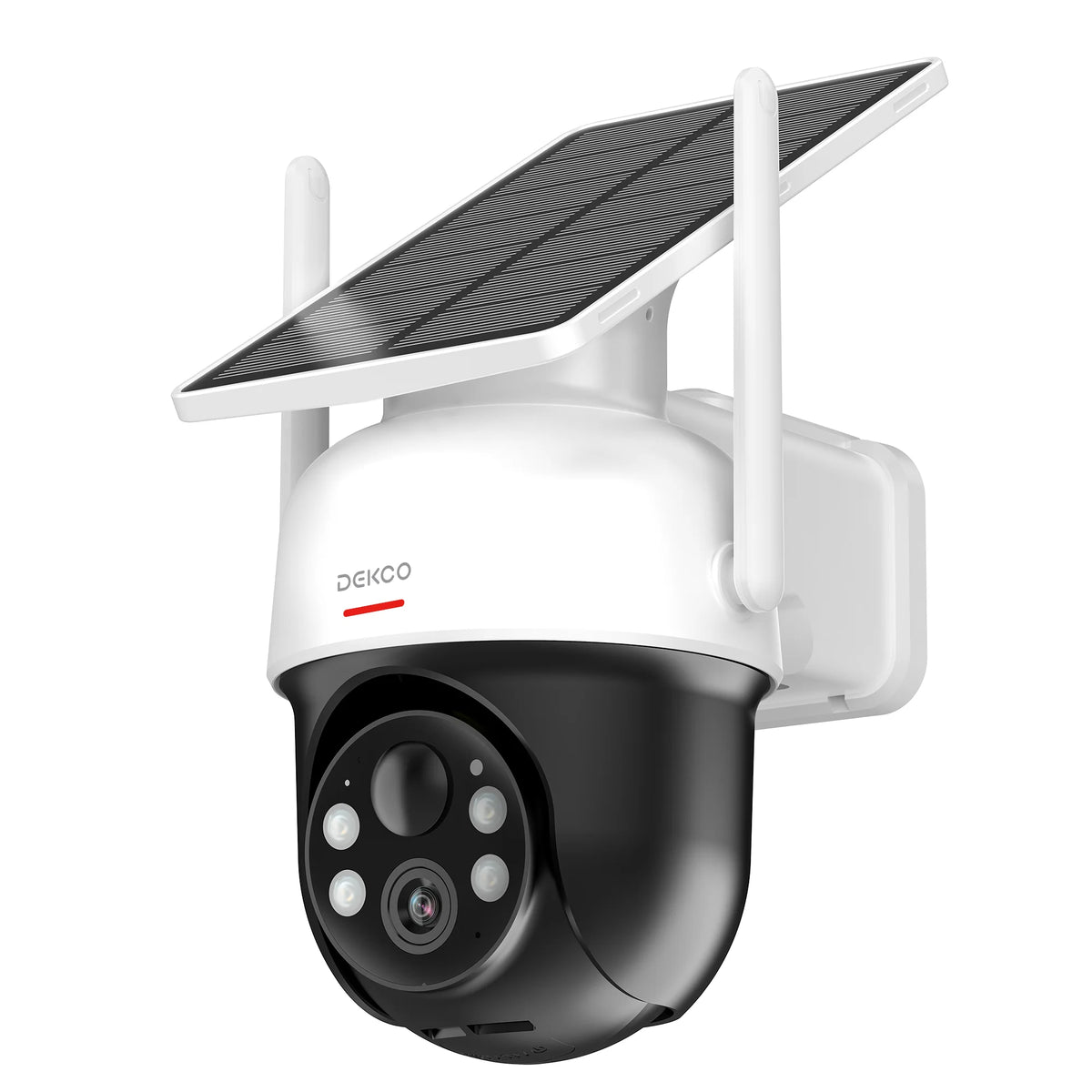 Dekco 3Mp Ptz Solar Wifi Security Camera Two Way Audio