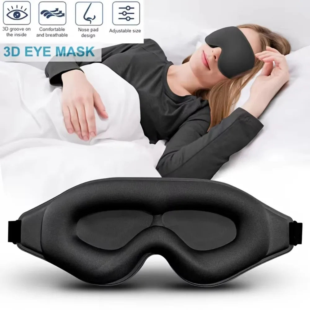 3D Memory Foam Sleep Eye Mask With Adjustable Straps
