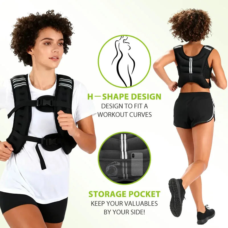 Durable Iron Pellet Weight Vest For Fitness