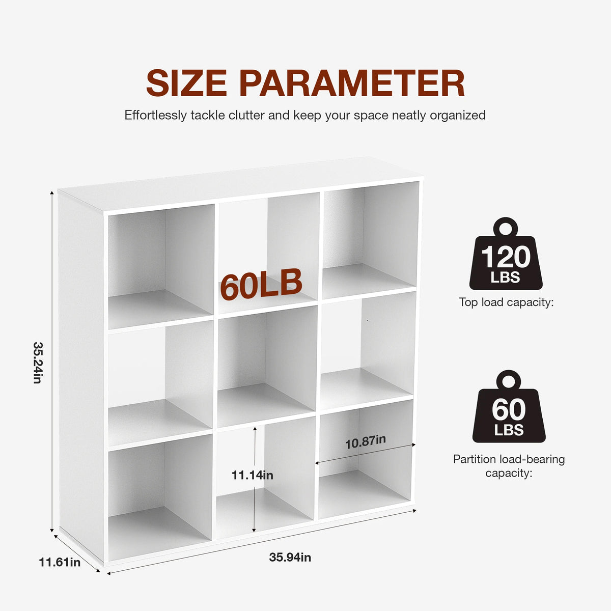 Jhk Modern Wooden Storage Bookcase For Office