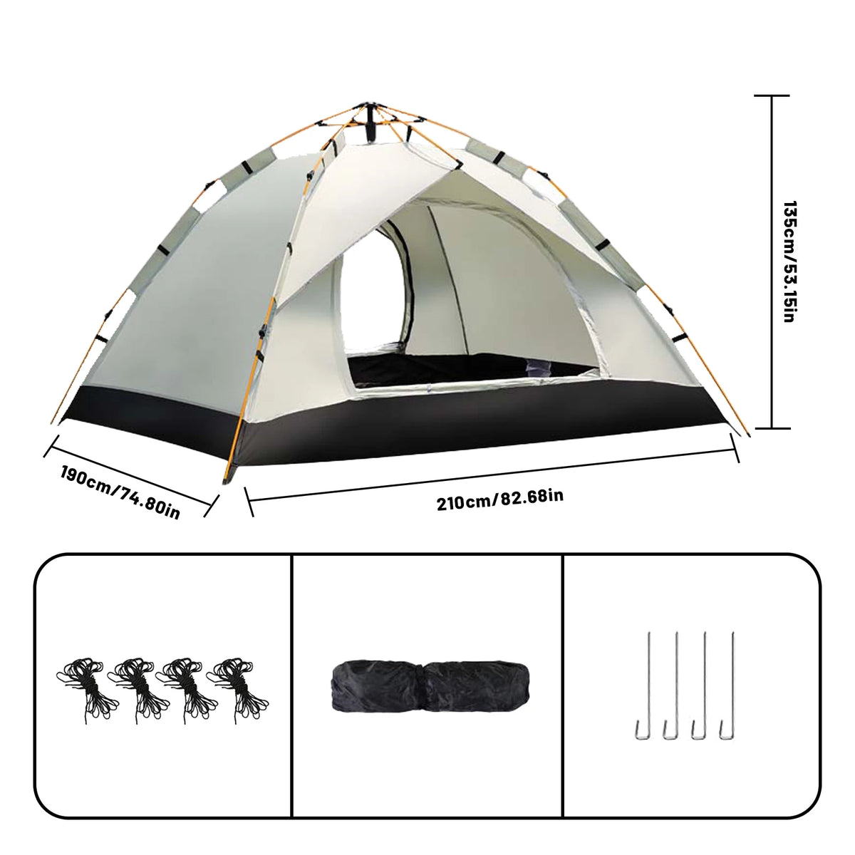 Pakicetus Instant Pop Up Camping And Travel Tent
