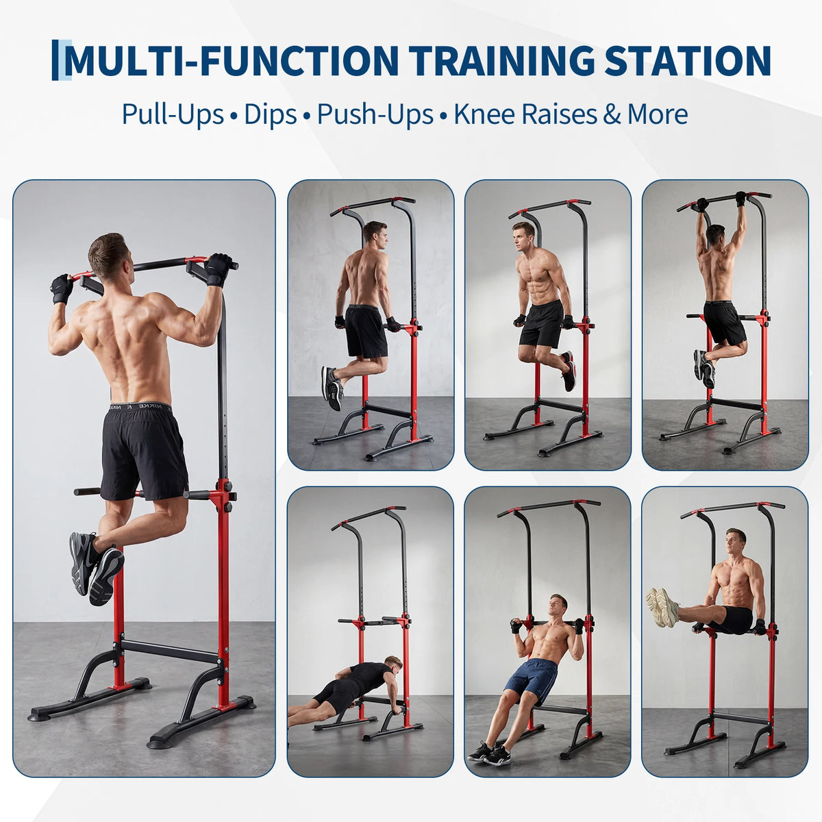 Heavy Duty Power Tower With Adjustable Dip Station