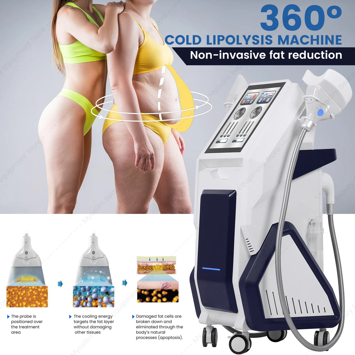EMS RF Vacuum Inner Ball Roller 360 Degree Rolling Cellulite Massage Weights Loss Machine Body Muscle Body Slimming Fat Removal
