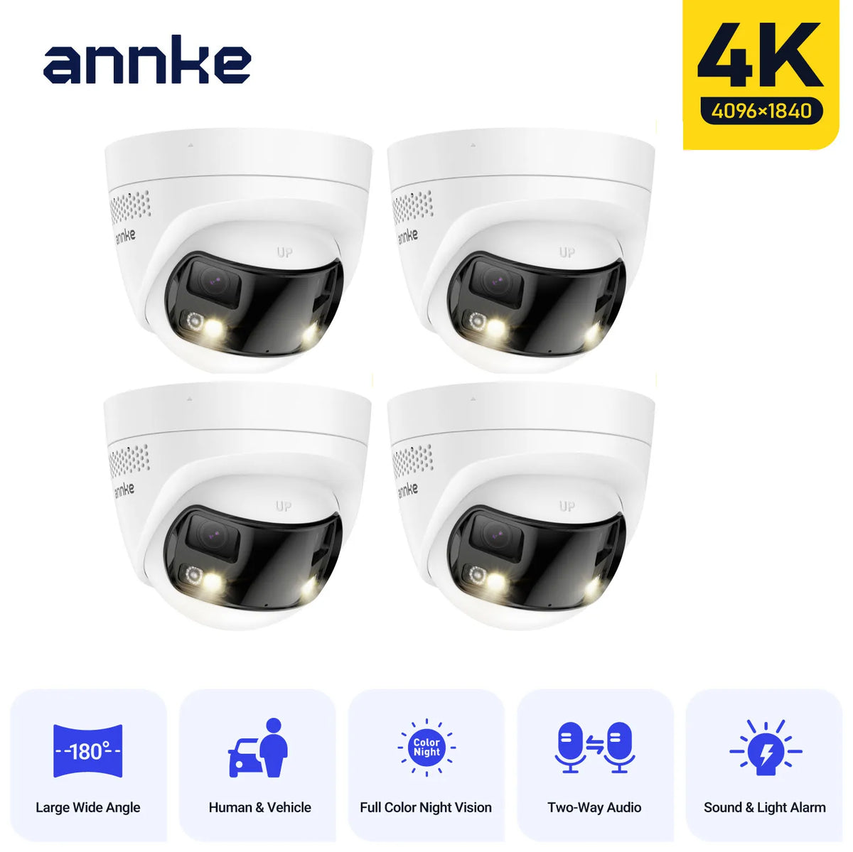 Annke 8MP POE Dual Lens Outdoor Security Camera