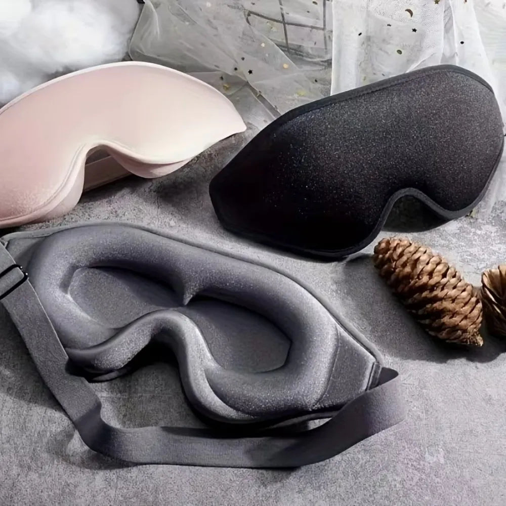 3D Memory Foam Sleep Eye Mask With Adjustable Straps
