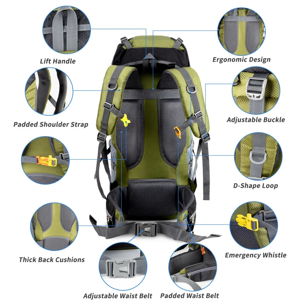 Night Cat Lightweight Hiking Backpack For Outdoor Camping