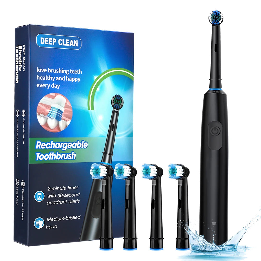 Electric Toothbrush Cordless USB Rechargeable Waterproof Intelligent Toothbrush Effective Oral Care Adults Automatic Tooth Brush