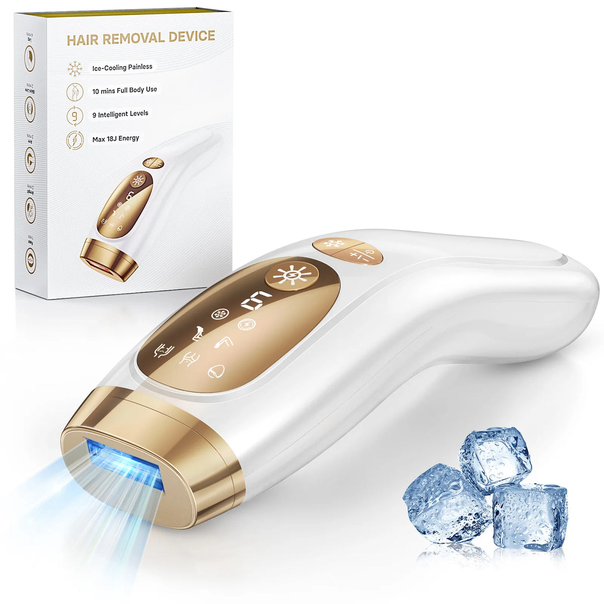 Lysmoski Painless Ice Cooling IPL Hair Remover