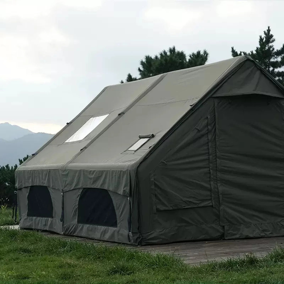 PAKICETUS Inflatable Camping Tent With Skylight and Air Pump