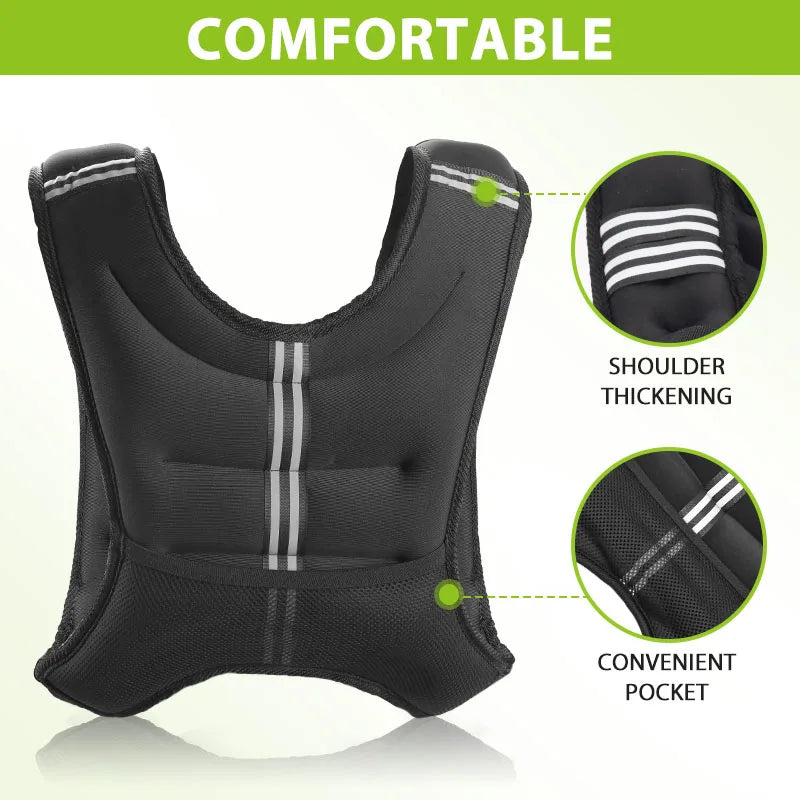 Durable Iron Pellet Weight Vest For Fitness