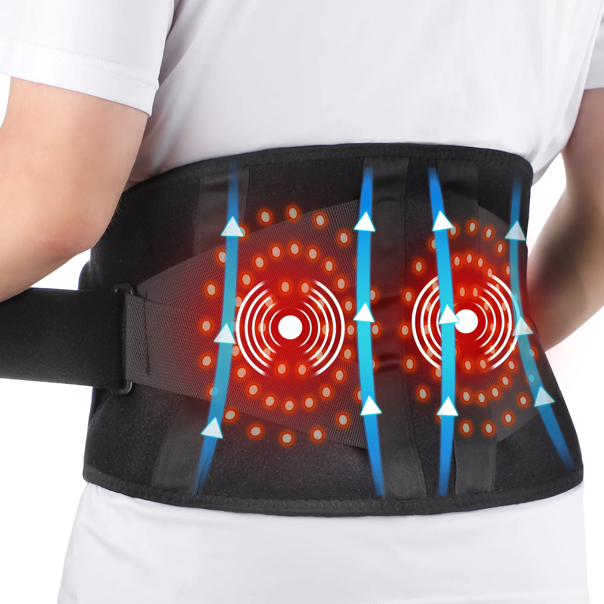 Hailicare Heated Lumbar Support Belt With Vibration