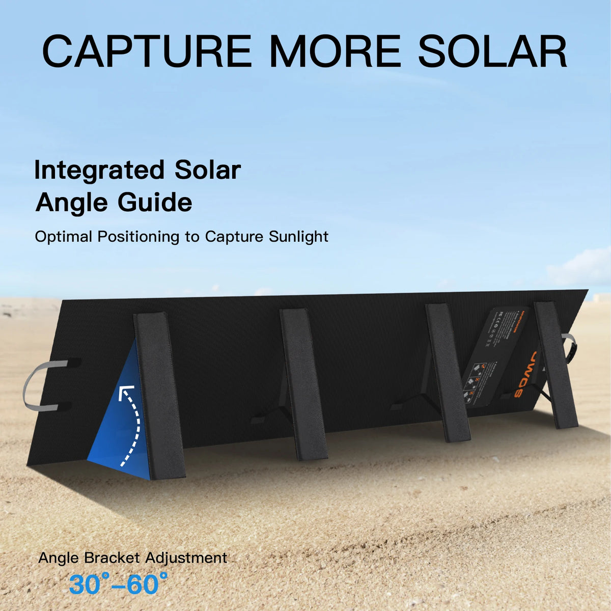 MHPOWOS 220W Foldable Monocrystalline Solar Panel