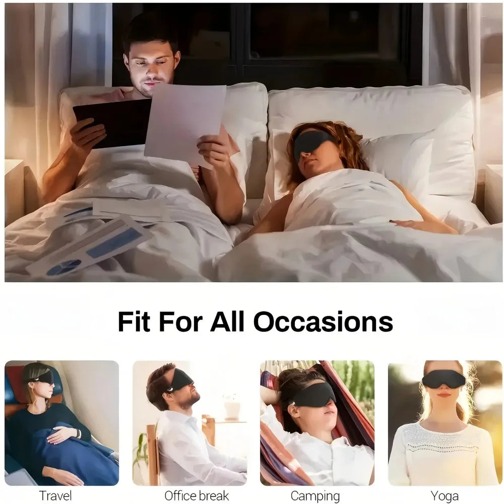 3D Memory Foam Sleep Eye Mask With Adjustable Straps