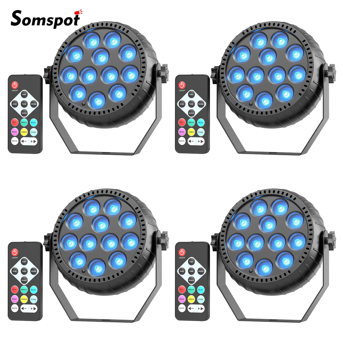 Somspot Led Par Stage Light With Dmx Remote