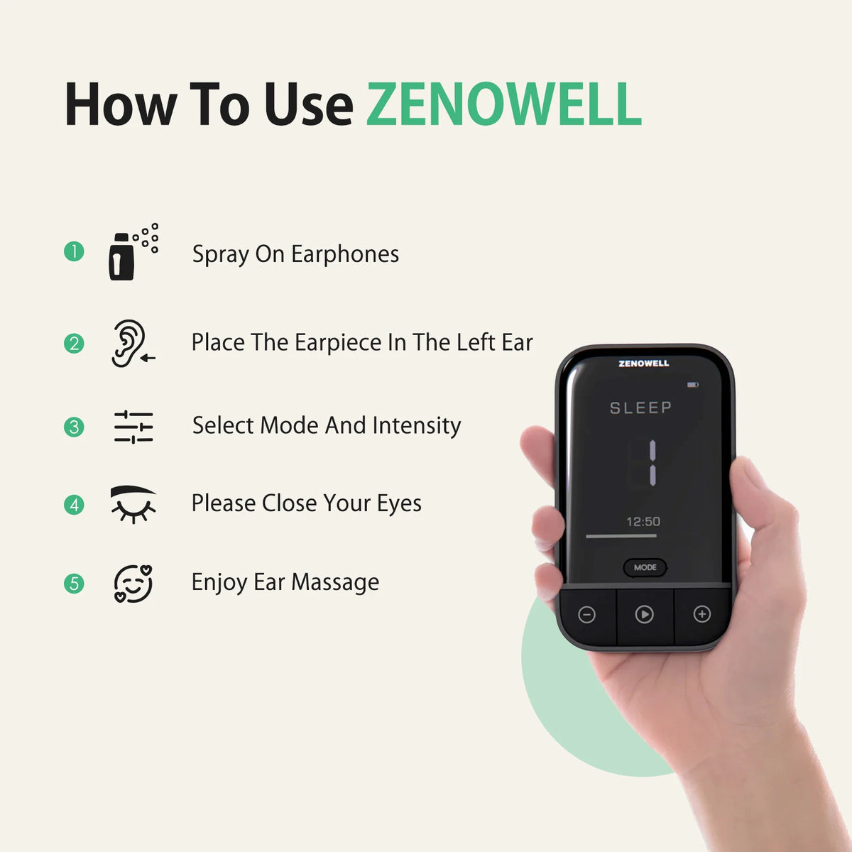 Zenowell Vagus Nerve Stimulator For Deep Sleep