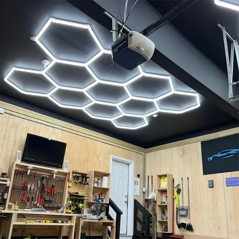 BSK BESTKA Hexagon LED Garage Shop Light
