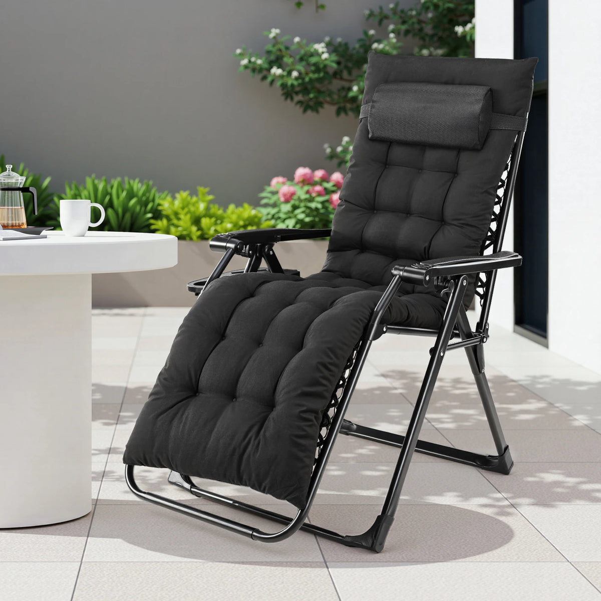 JHK Zero Gravity Recliner Chair With Cup Holder