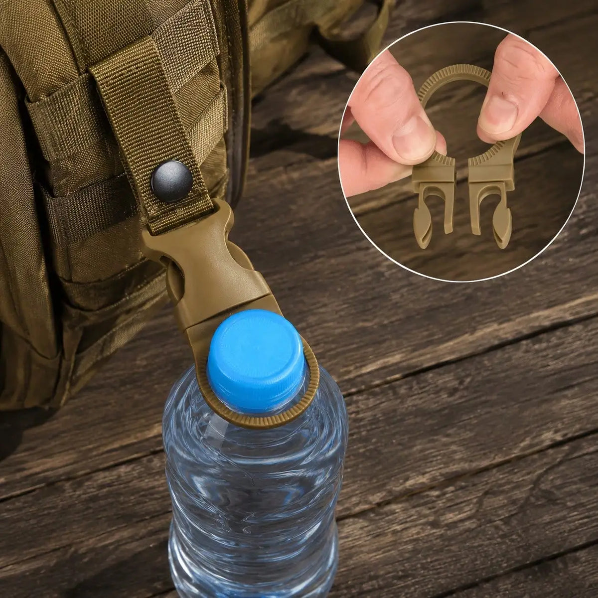 Outdoor Nylon Water Bottle Carabiner Clips For Hiking