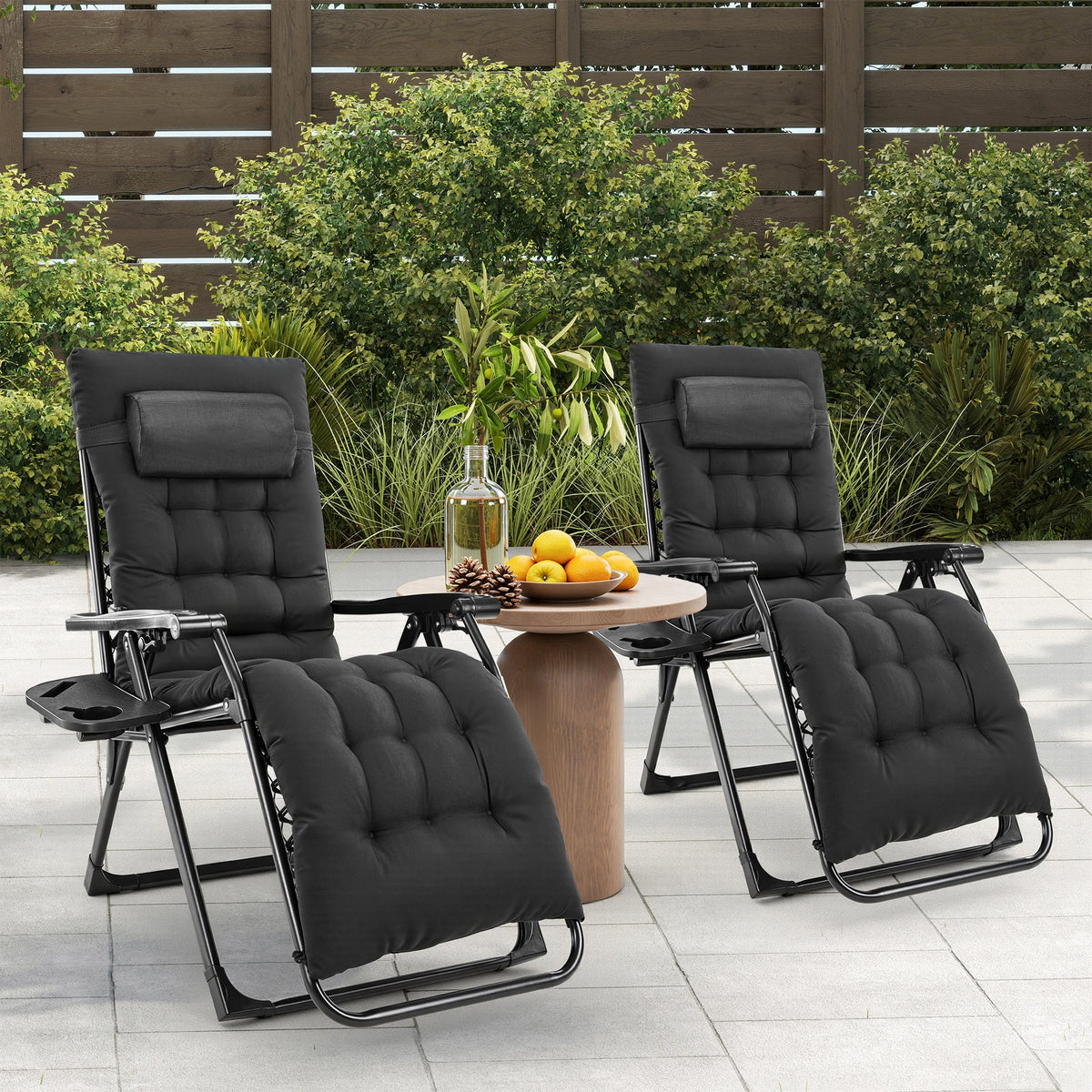 JHK Zero Gravity Recliner Chair With Cup Holder