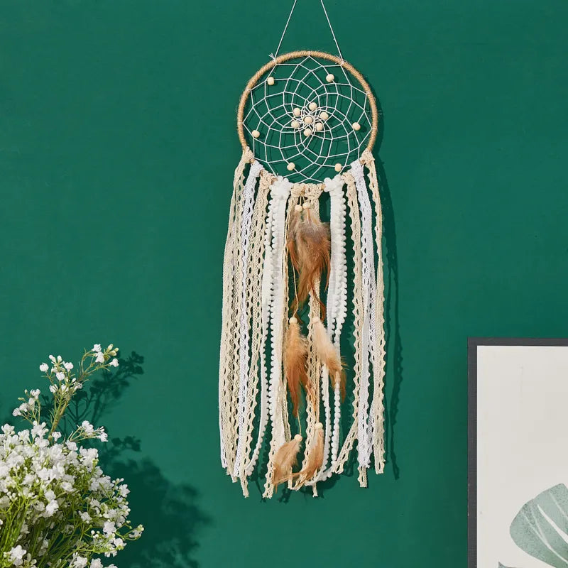 Bohemian Moon And Sun Dream Catcher Decor