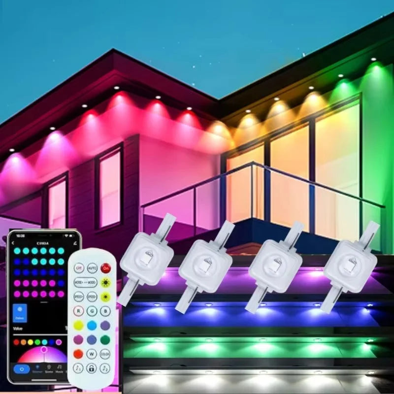 MIMIRGB Smart Outdoor LED String Lights With App Control