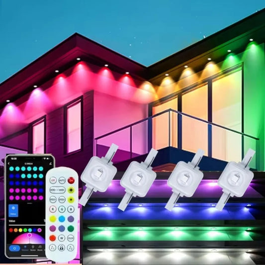MIMIRGB Smart Outdoor LED String Lights With App Control