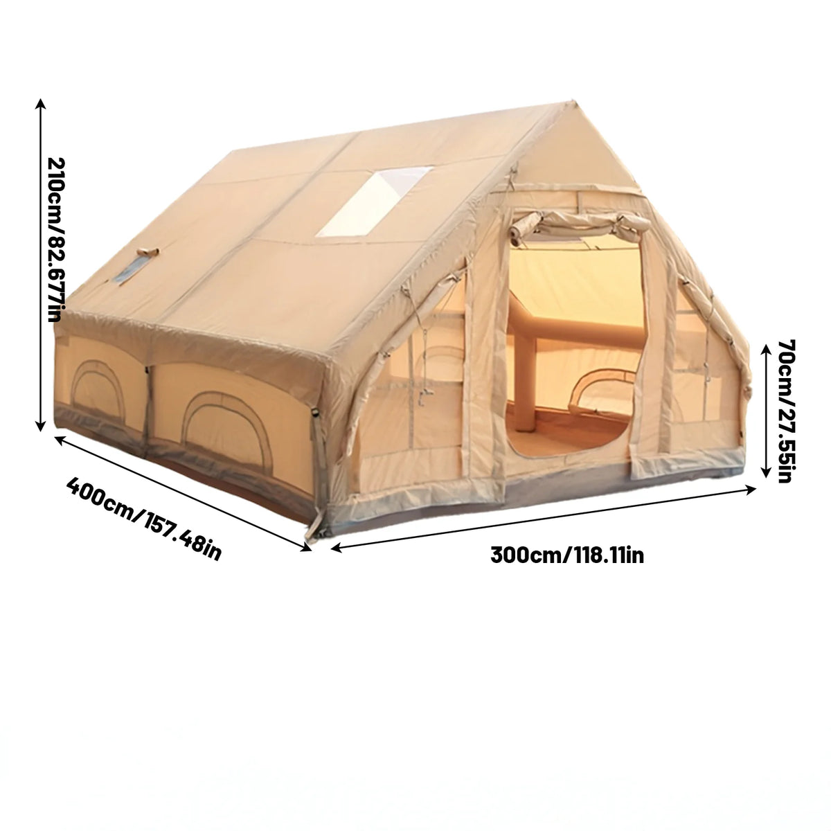 Pakicetus Waterproof Inflatable Camping Tent