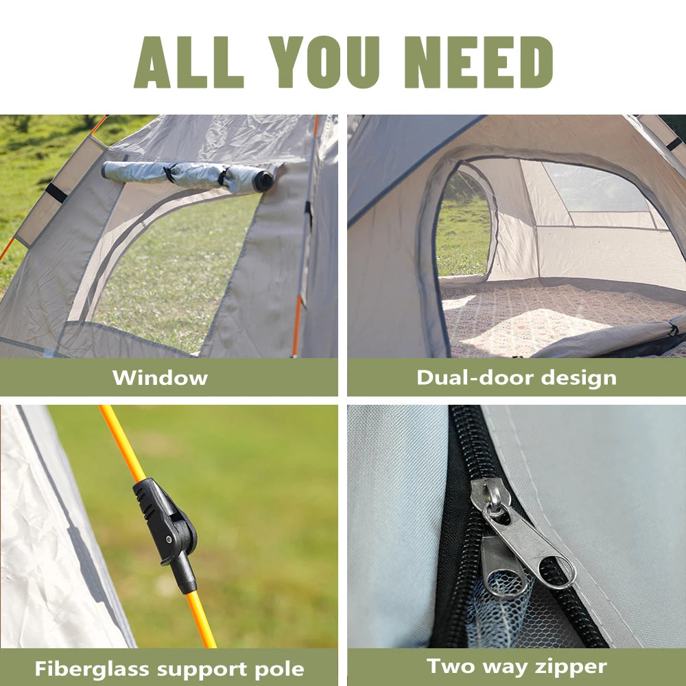 Pakicetus Instant Pop Up Camping And Travel Tent