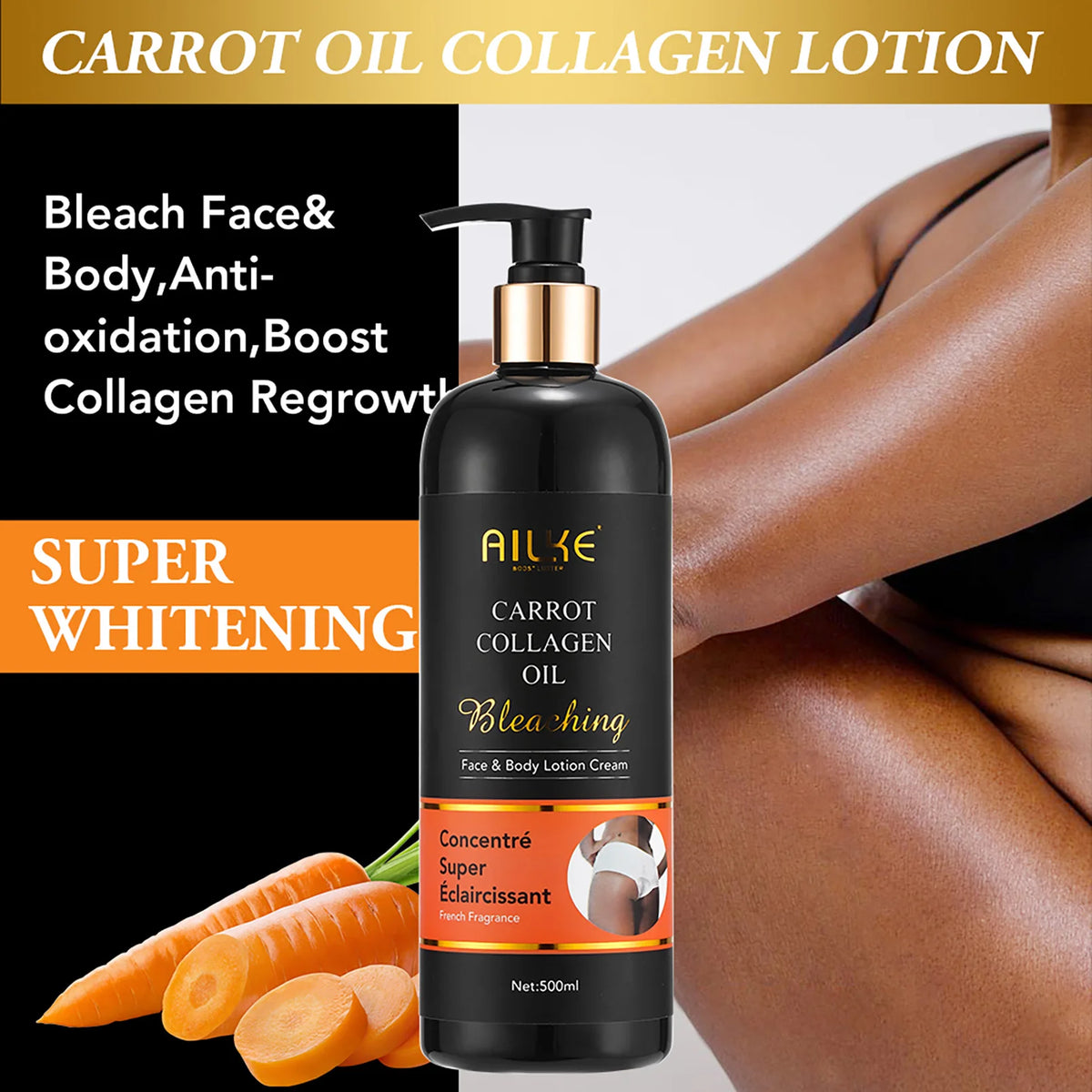 AILKE Collagen Women Skin Care Set, Moisturizing, Whitening, Remove Freckles, Dark Spots, Black Spots, Skin Lightening Kit